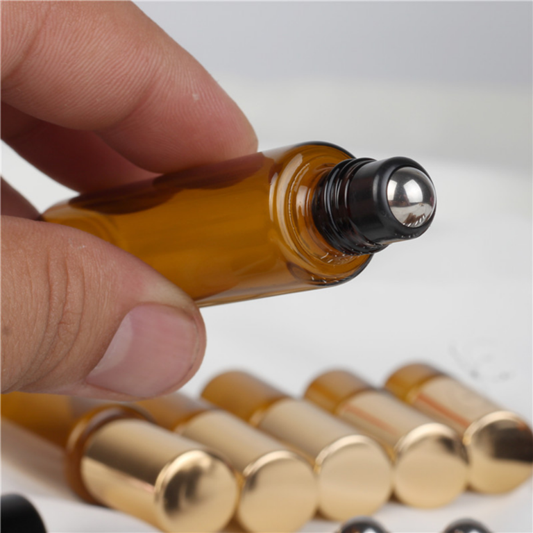 향수 롤온 공병 용기 아로마 오일 갈색 유리 브라운 리필 롤러 볼 소분 여행용 휴대용 3ml 5ml 10ml - 상세 이미지 3