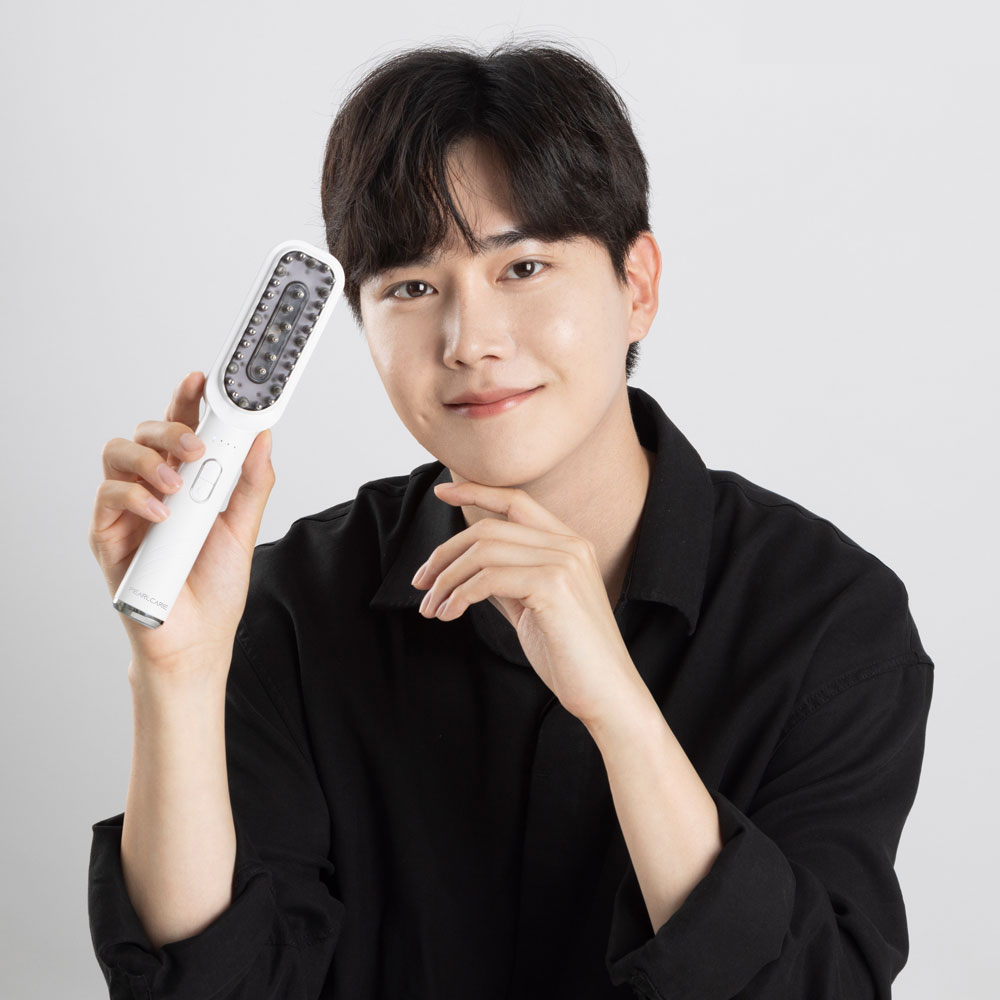 펄케어 헤어 갈바닉 고주파 EMS 두피 마사지기 관리기 적색광 탈모 관리 마이녹실 도포기