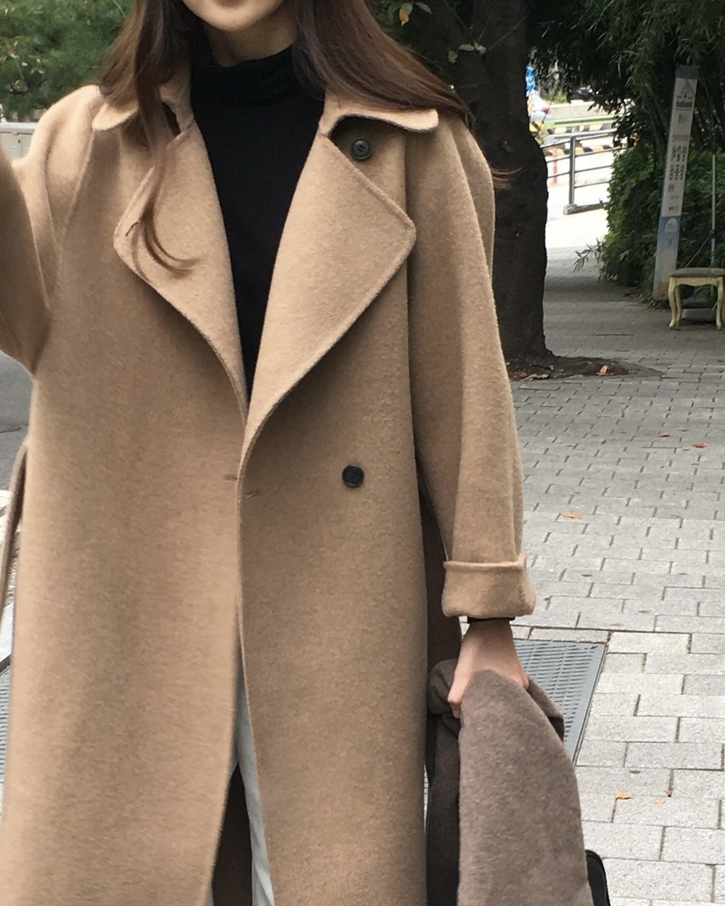 프렌치 핸드메이드 더블 코트 (3color) 상세 이미지 9