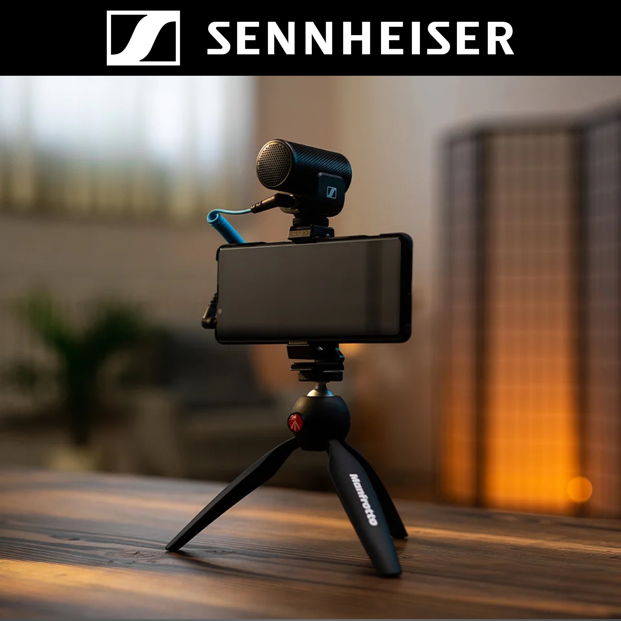 SENHHEISER 젠하이저 MKE200 모바일킷 마이크세트 스마트폰 거치대 삼각대 포함 - 상품 이미지
