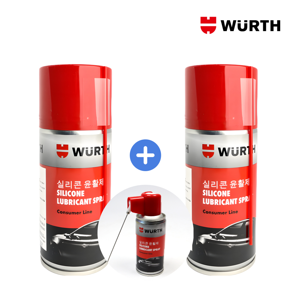 (1+1) 뷔르트 실리콘 스프레이 윤활제 150ml 고무 플라스틱 광택 보호제