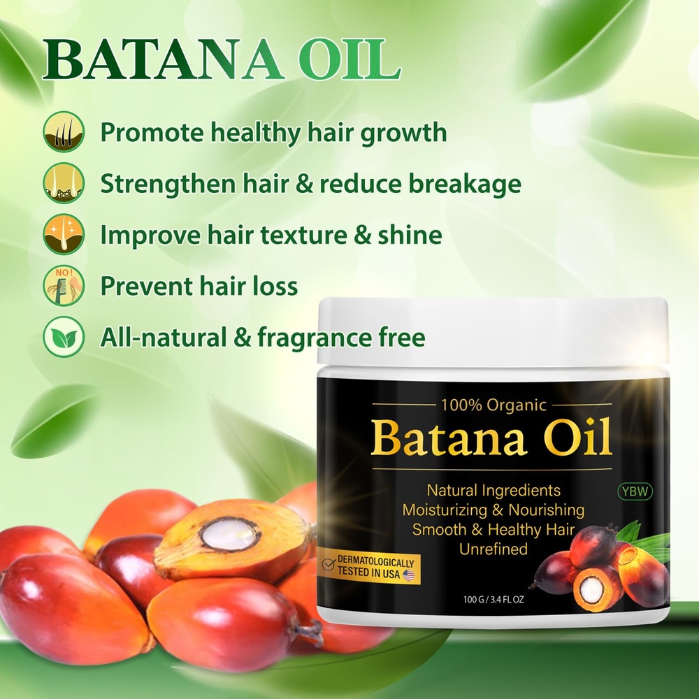 Batana Oil 천연 바타나 헤어오일 풍성한 헤어 온두라스산 남성 및 여성을 위한 갈라진 끝 제거 - 상세 이미지 2