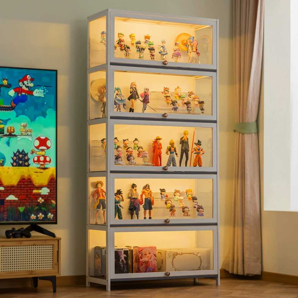 인테리어 위스키 진열장 피규어수납장 거실 양주 술장 3문 60cm - 상세 이미지 5