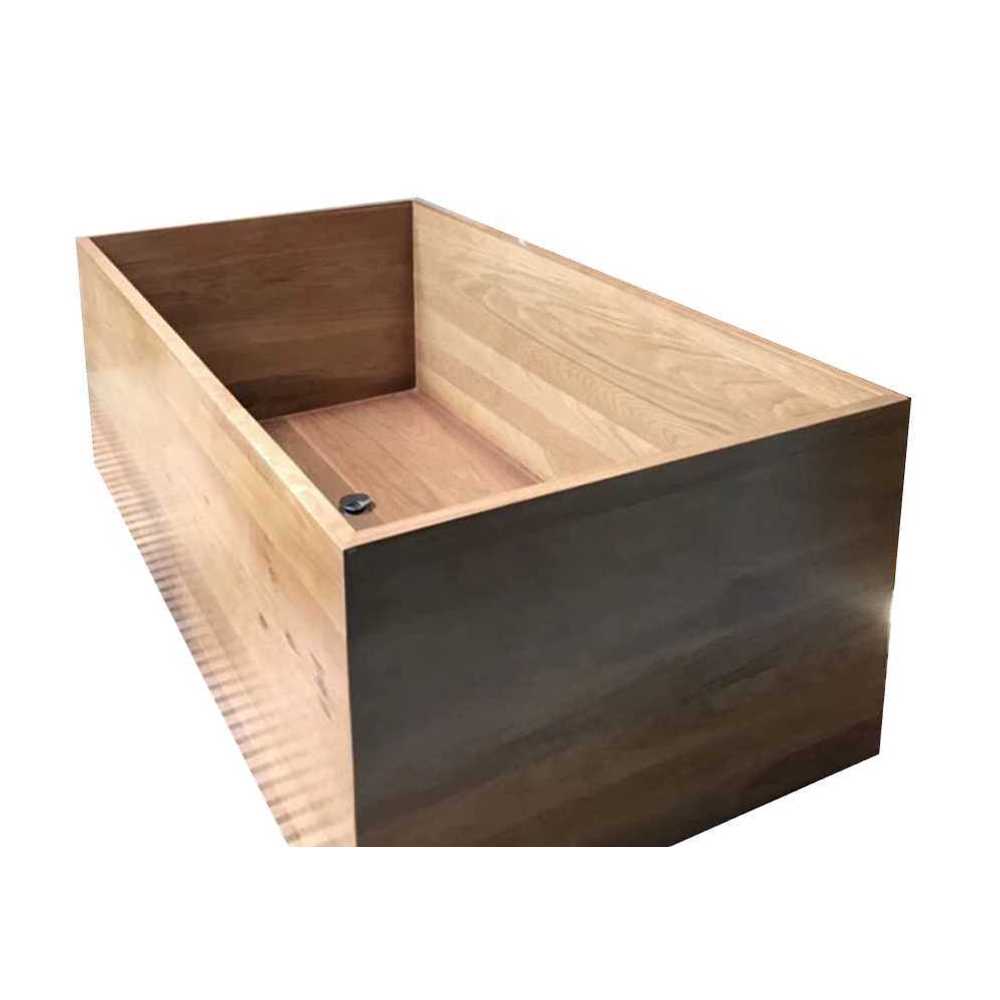 편백나무 욕조 호텔 대형 사각 홈스파 펜션 고급 욕실 110x70x60cm - 상품 이미지