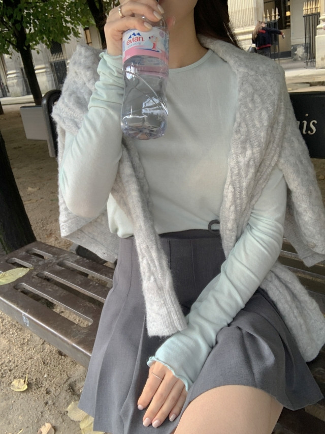 ✨후기극찬!💕URBANE MADE💕 조이 크롭 케이블 알파카 꽈배기 가디건 (3c) 상세 이미지 243