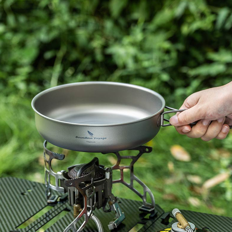 티타늄 후라이팬 캠핑 프라이팬 백패킹 벨락웍 백마팬