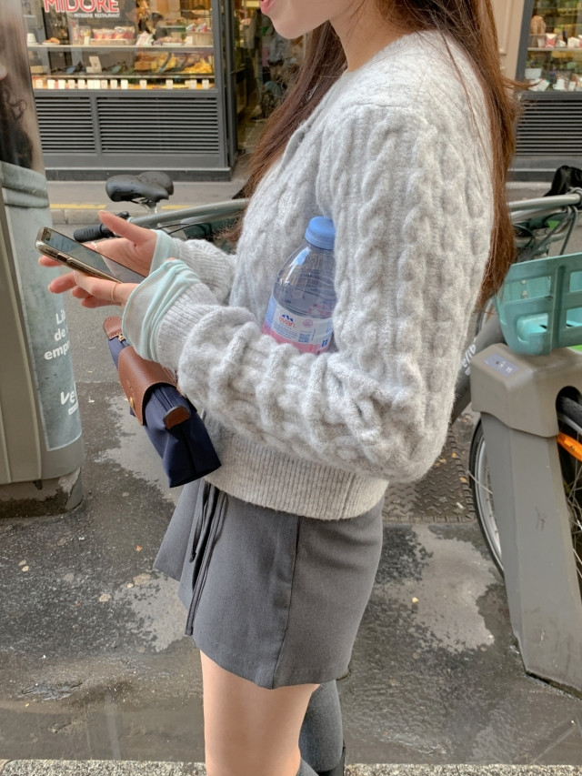 ✨후기극찬!💕URBANE MADE💕 조이 크롭 케이블 알파카 꽈배기 가디건 (3c) 상세 이미지 218