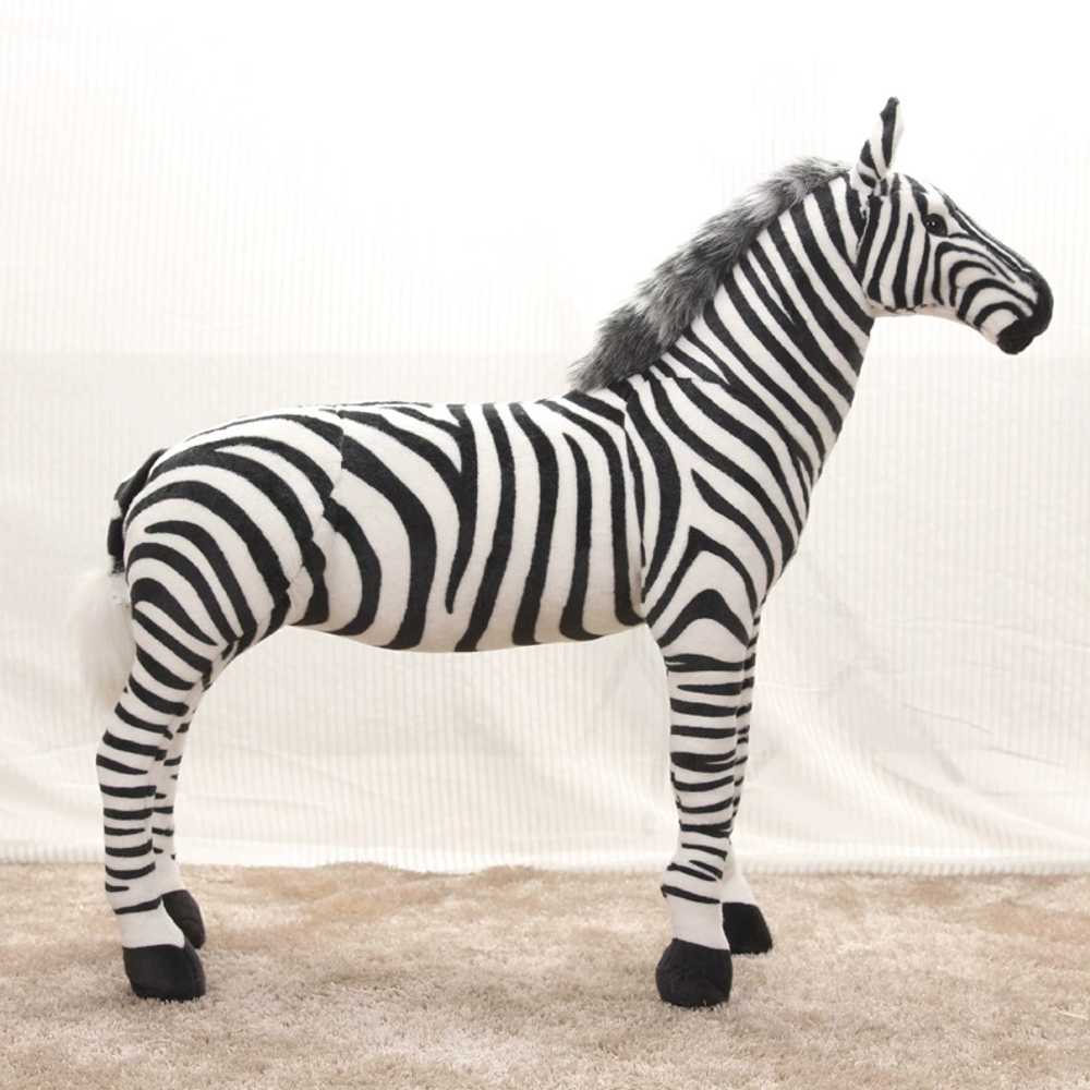 대형 얼룩말 인형 모형 장식 전시 소품 80x80cm - 상세 이미지 4