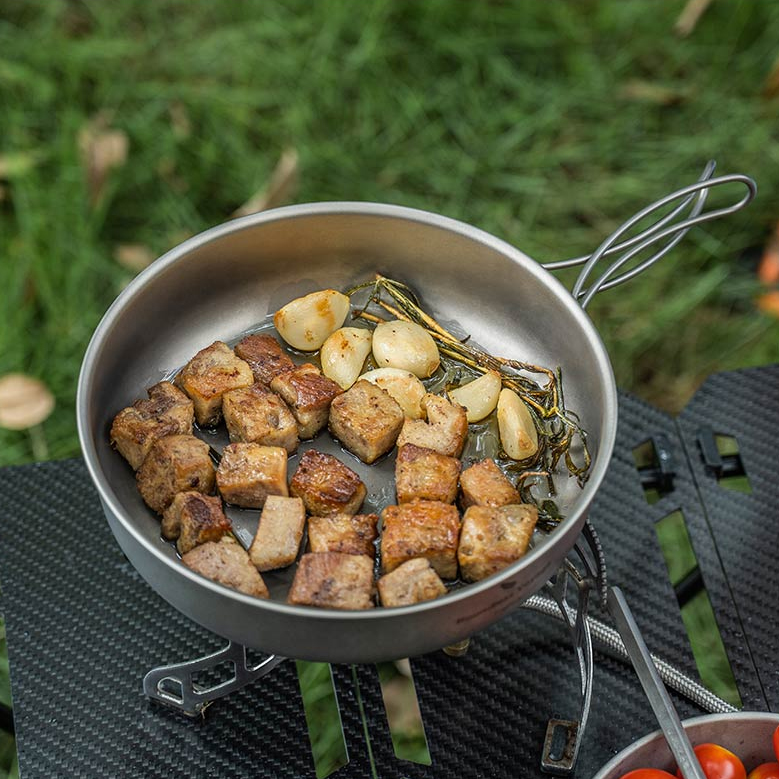 티타늄 후라이팬 캠핑 프라이팬 백패킹 벨락웍 백마팬