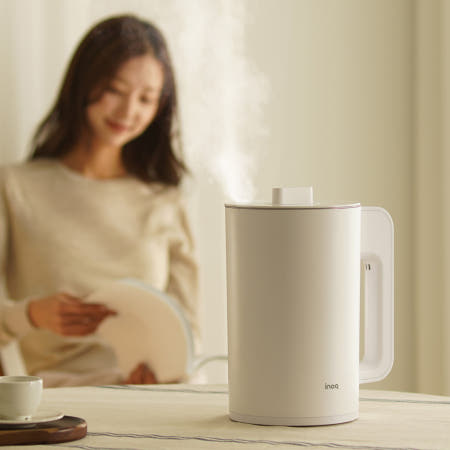 Inoq 간편통세척 SUS316스텐레스 초음파가습기 3L/초저소음 자동습도조절 무드등/사무실 가정용가습기