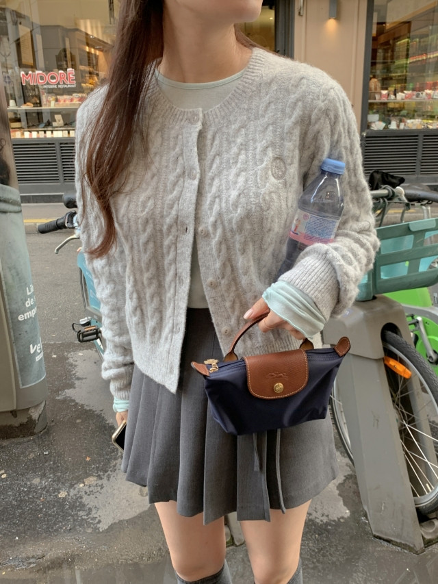 ✨후기극찬!💕URBANE MADE💕 조이 크롭 케이블 알파카 꽈배기 가디건 (3c) 상세 이미지 217