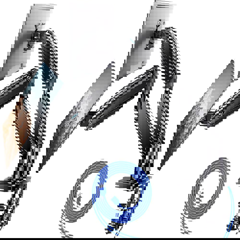 화이트모니터받침대