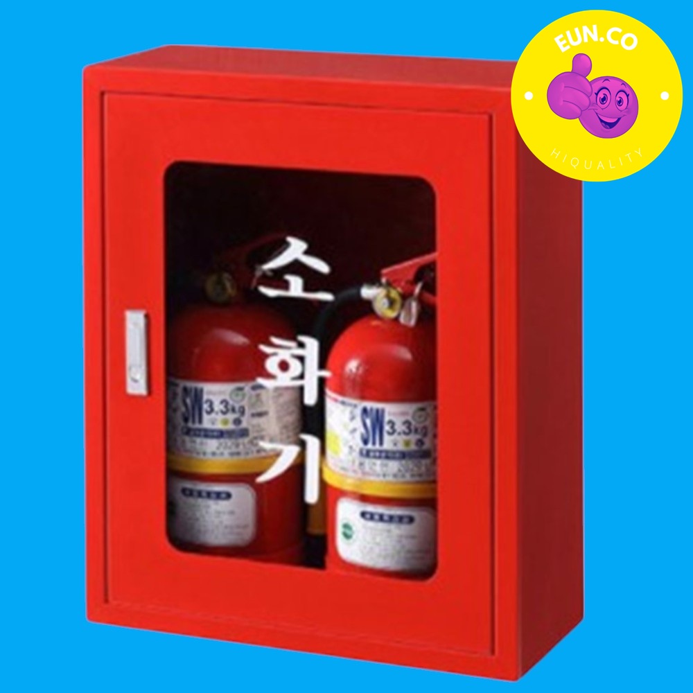 소화기 거치대 덮개 케이스 박스 보관함 철제 소화기함 2개보관