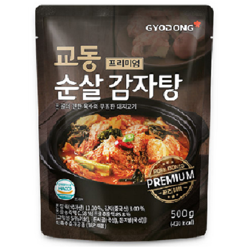 고군명가 교동 순살감자탕 500g x 6개 : 고군명가