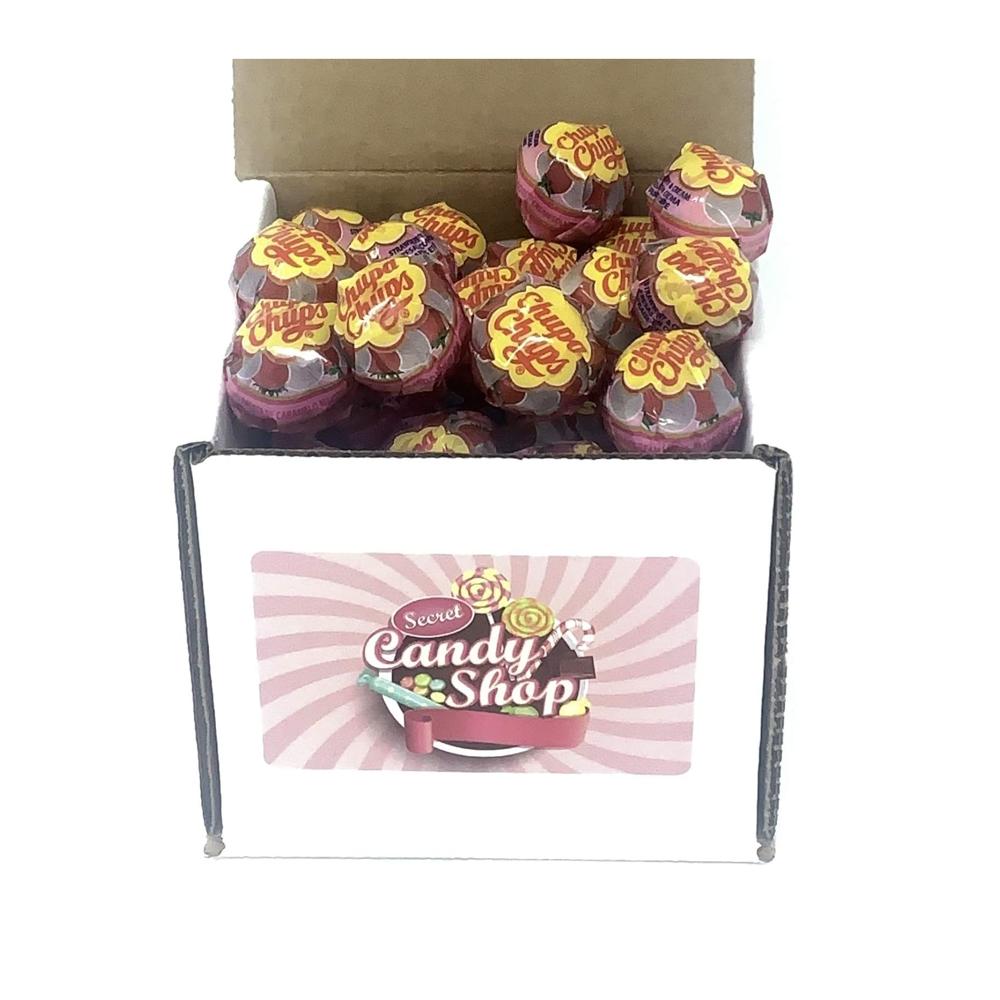 Chupa Chups 츄파춥스 롤리팝 딸기크림 사탕 40개입 : 리손트레이딩