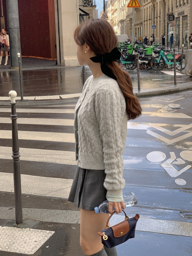 ✨후기극찬!💕URBANE MADE💕 조이 크롭 케이블 알파카 꽈배기 가디건 (3c) 상세 이미지 198