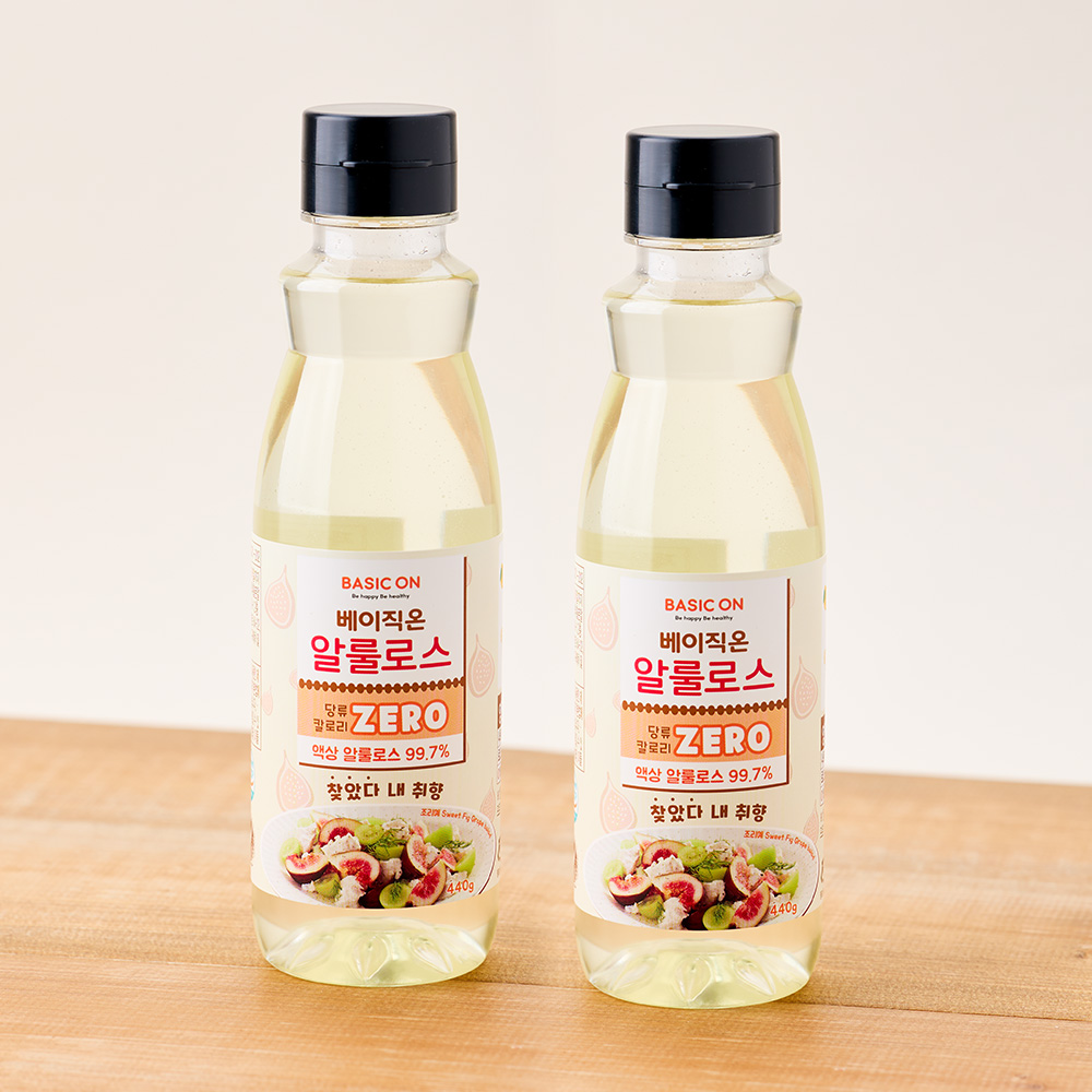 베이직온 비건 제로칼로리 알룰로스 시럽 440g, 2개 - 상품 이미지