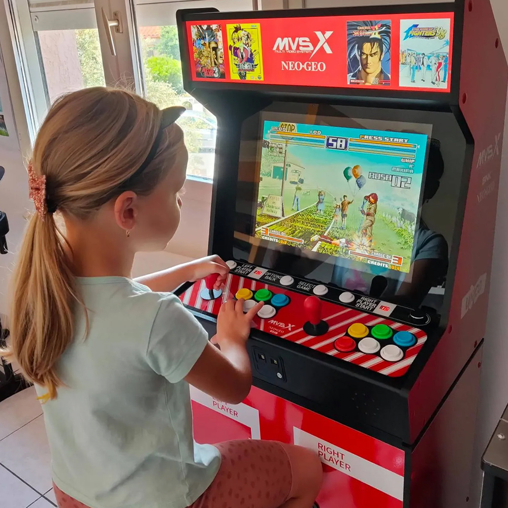 SNK 네오지오 홈아케이드 게임기 NEOGEO MVSX COMBO-I 세트 (MVSX게임기+DIY베이스) Authorized license 정품 레트로게임기 - 상품 이미지