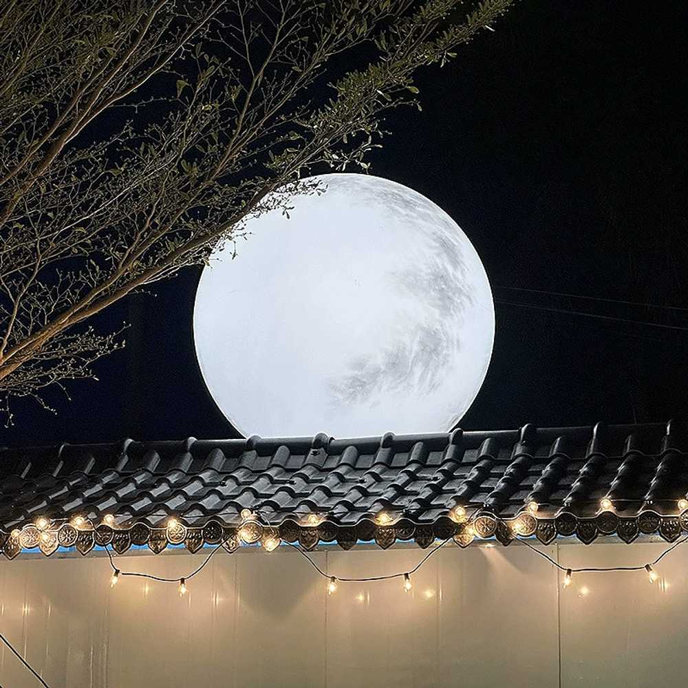 달 팬던트 조명 LED 카페 공원 야외 큰사이즈 60cm - 상세 이미지 4