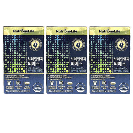 뉴트리원 브레인알파 피에스 포스파티딜세린 800mg x 30캡슐 3박스