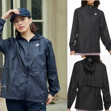 [해외]나이키 여성 에센셜 리펠 윈드브레이커 우븐 후디 NSW RPL DM6180-010