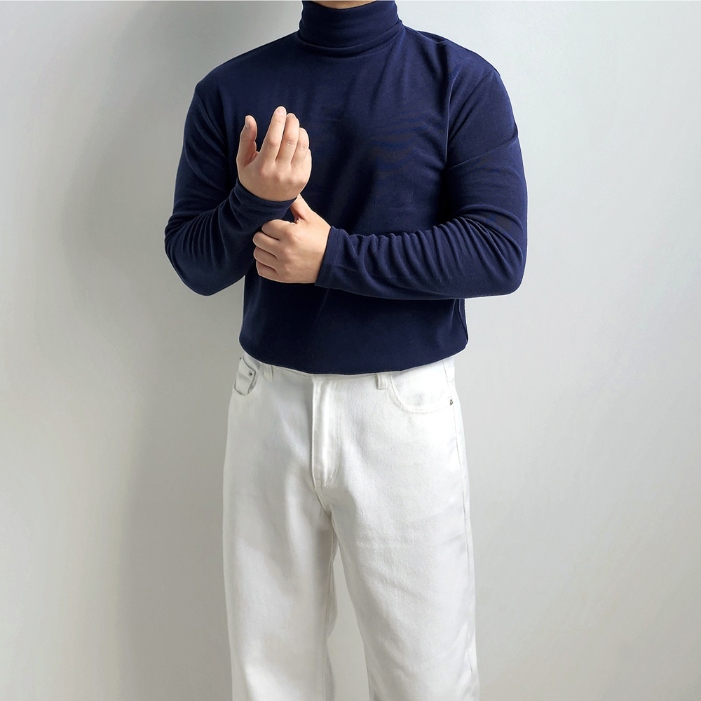 1+1 남자목티 남성폴라티 이미지 8