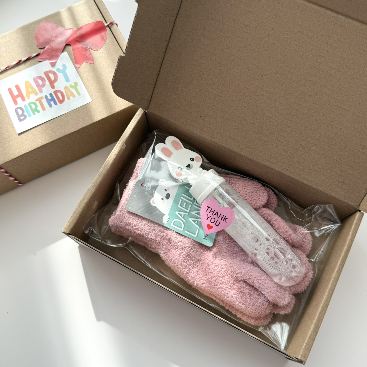 어린이집 생일 답례품 구디백 유치원 단체선물 크리스마스 상자 국산 KC인증 손가락장갑 이미지 7