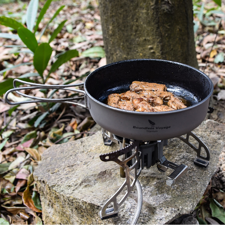 티타늄 후라이팬 캠핑 백패킹 프라이팬 키녹스 테팔팬