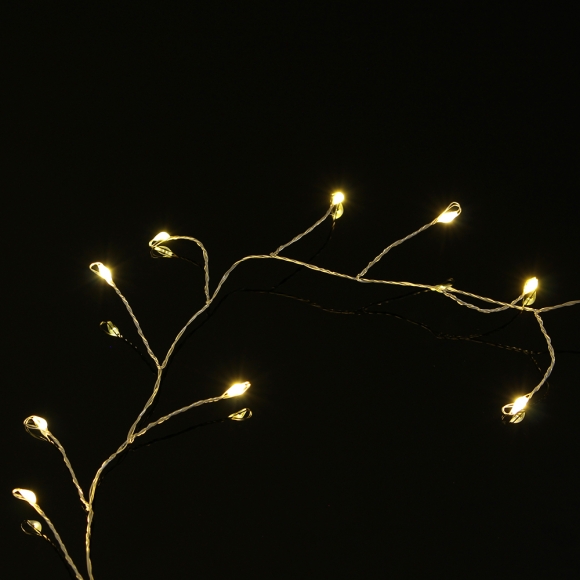 타이머 USB 크리스마스전등 트리 지네조명 LED와이어전구 1000구 25m 실버선