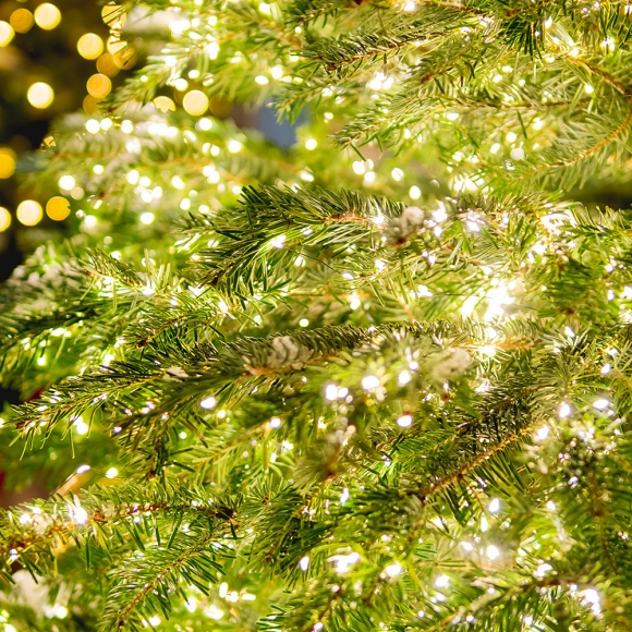 타이머 USB 크리스마스전등 트리 지네조명 LED와이어전구 1000구 25m 실버선