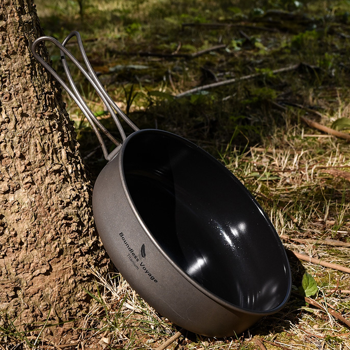 티타늄 후라이팬 캠핑 백패킹 프라이팬 키녹스 테팔팬