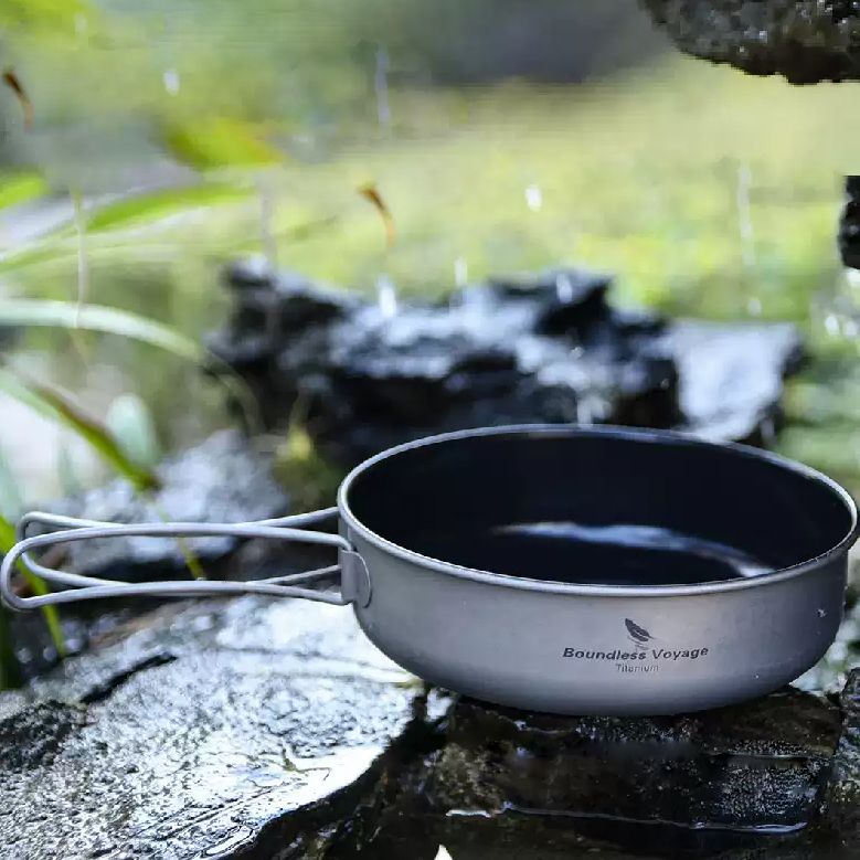 티타늄 후라이팬 캠핑 백패킹 프라이팬 키녹스 테팔팬