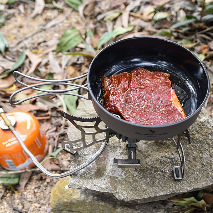 티타늄 후라이팬 캠핑 백패킹 프라이팬 키녹스 테팔팬