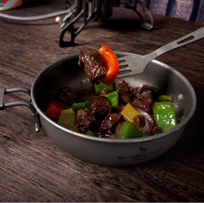 티타늄 후라이팬 캠핑 백패킹 프라이팬 테팔팬 키녹스 식기