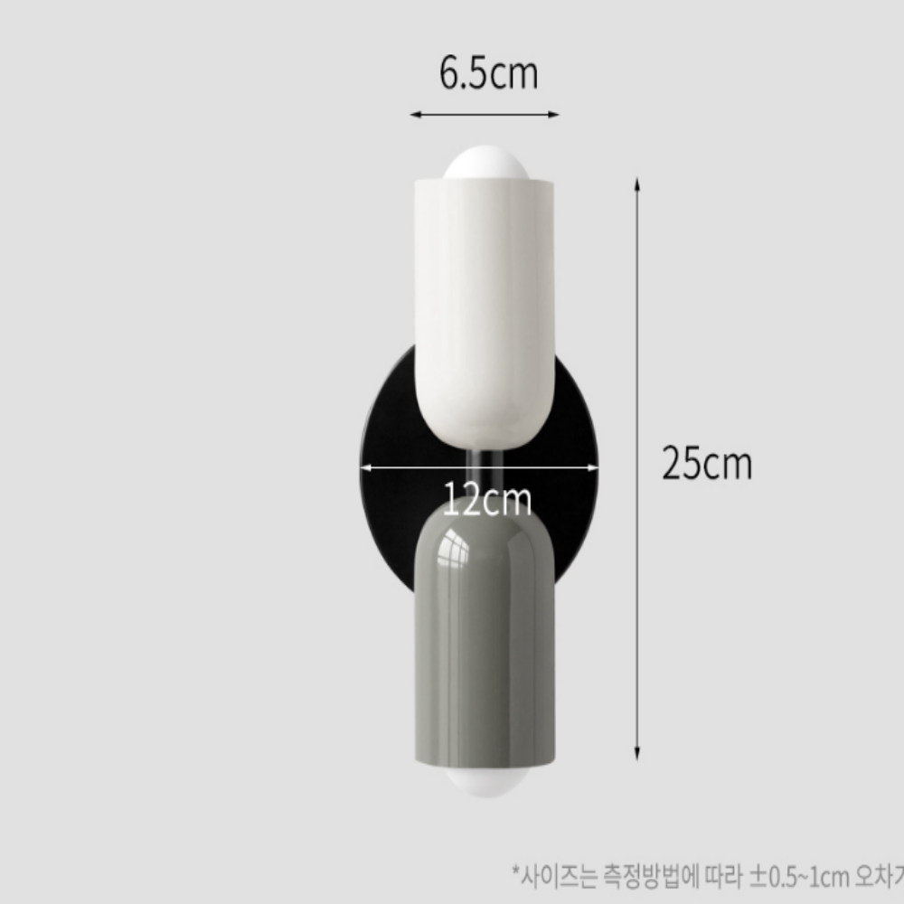 KC인증 원형벽등 LED 모던 베란다 안방 포인트 벽등 벽부등 그린 - 상세 이미지 4