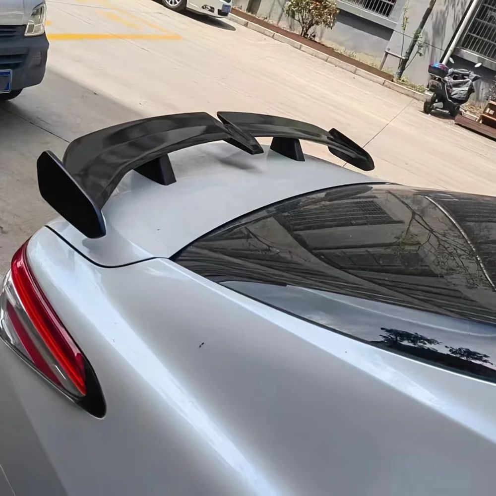 범 테일 고정 윙  스포일러 트렁크 전환 충돌 방지 장식 블랙 front lip : 직구 사랑