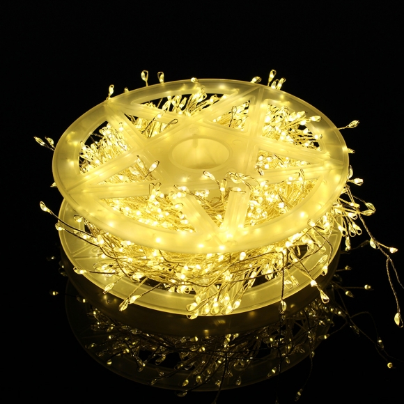 타이머 USB 크리스마스전등 트리 지네조명 LED와이어전구 1000구 25m 실버선