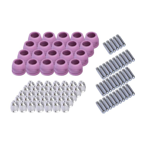 로토스 PCON90 플라즈마 커터 소모품 35 노즐 전극 및 20 컵 RED 색상 LTP5000D, LTPDC2000D BLUE LTP6000, 90피스, : 꼬꼬34