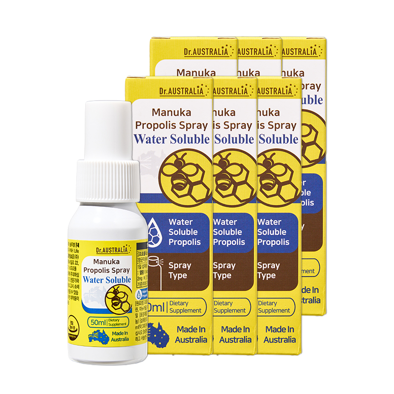 마누카 프로폴리스 스프레이 워터솔루블 호주직수입 수용성 50ml, 6개