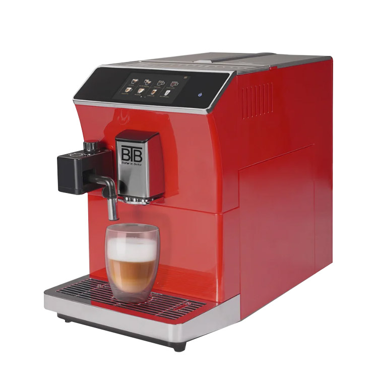 비티비 BTB T100 전자동 커피머신 사무실 원두커피 에스프레소머신 레드