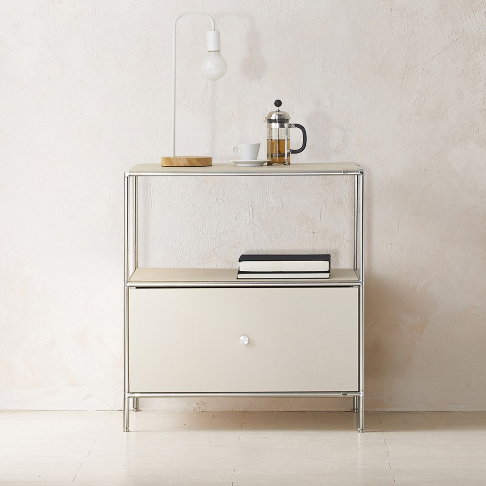 이노센트 스틸라 미드센츄리 675 높은 모듈 거실장 선반형