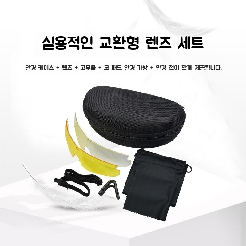 고강도 편광 고글 자외선 차단 고글 긁힘 방지 선글라스 - 상세 이미지 3