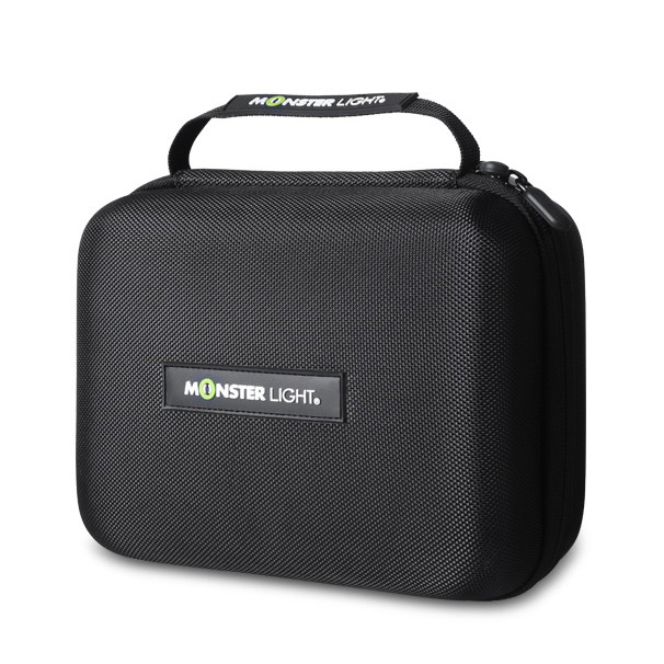 몬스터라이트 휴대용 하드 케이스 캠핑 LED 후레쉬 수납 가방 랜턴 조명 공구