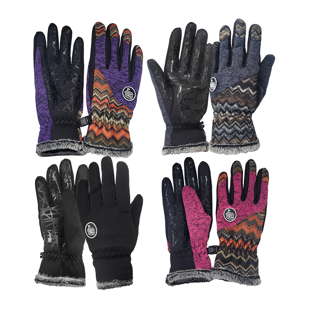 브렌스 겨울장갑 여성 남성 니트 기모 방한 스마트폰 터치 털