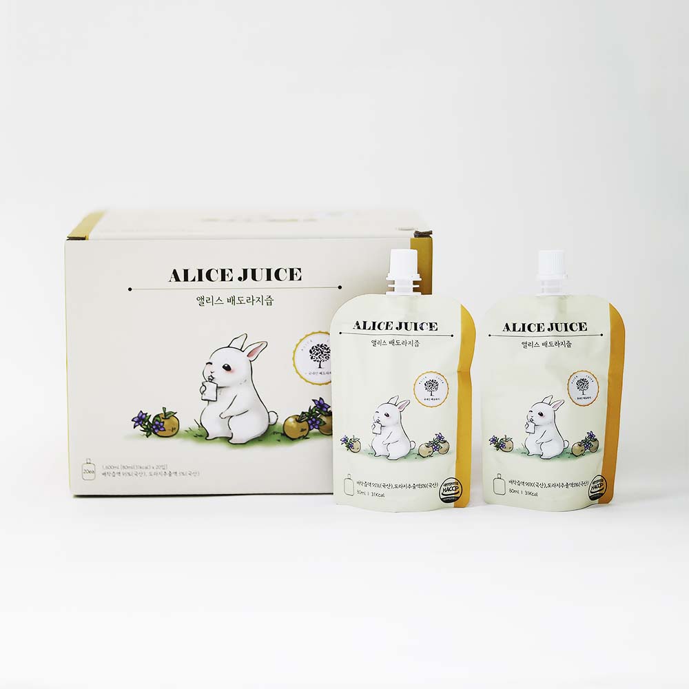 [14:00 이전 주문 당일 출고] 앨리스 아기주스 박스 어린이음료 착즙 배도라지, 80ml, 20개 - 상세 이미지 2