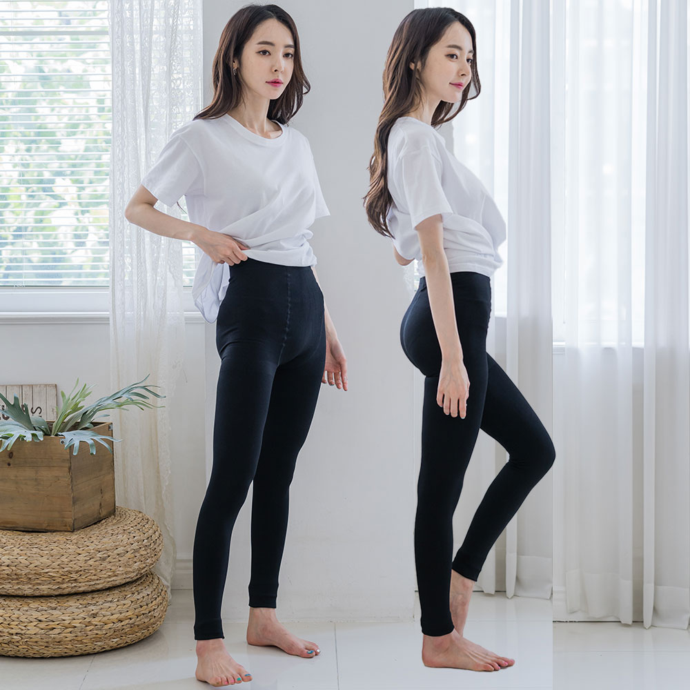 에이원 여성용 기모 레깅스 2p - 상세 이미지 3