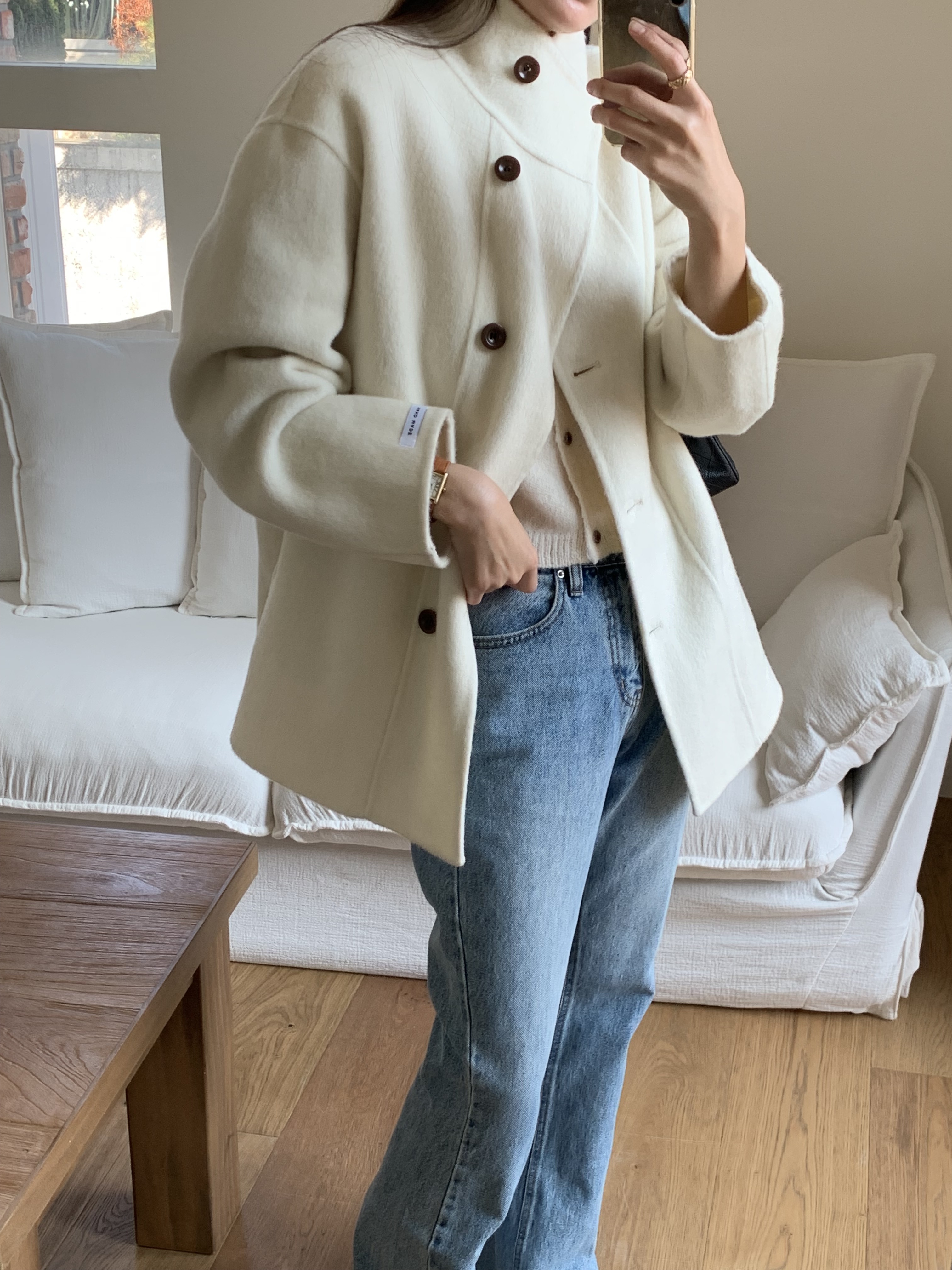 [겨울⛄️] 레닉스 하이넥 하프 핸드메이드 벨트 코트 / 코트,울코트,연말룩,겨울코트,롱코트,하객룩,겨울아우터,시즌오프쿠폰적용상품,시즌오프클리어런스,하프코트,크리스마스 상세 이미지 47