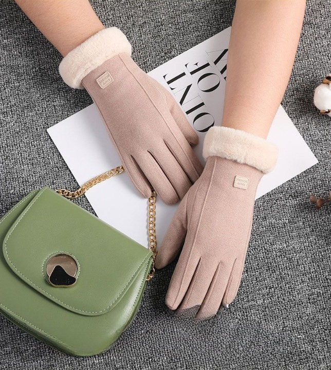 여성 겨울장갑 스마트폰터치 기모 털장갑 방한 기모