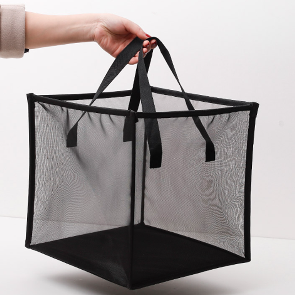 맨사템 가정용 이동식 손잡이 재활용 분리 수거대 수거함 가방 1단