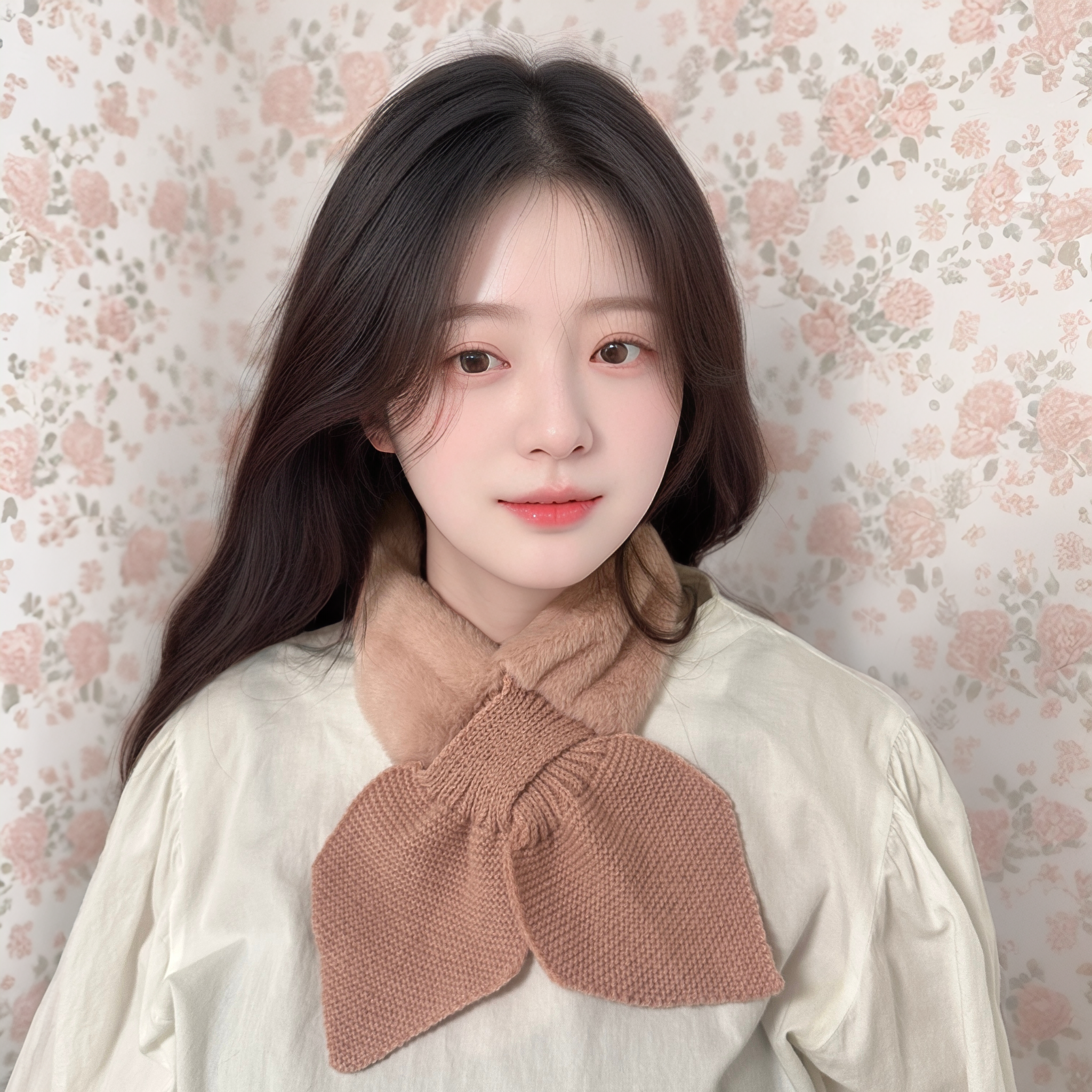 모양모양 고리형 털목도리 미니 쁘띠 머플러 5가지색상 - 상세 이미지 4